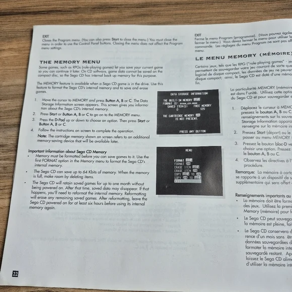 Sega Users Guide /Manual - Picture 6 of 7